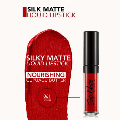 Flormar Silk Matte Liquid Lipstick 061 - Bold Red Kiss for Stunning Lips